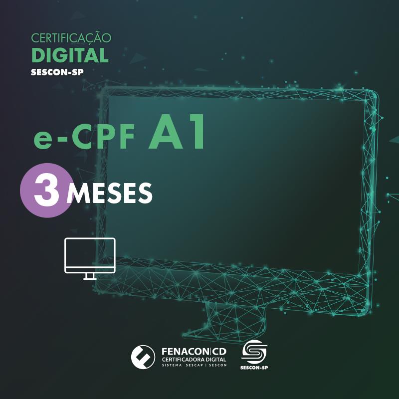 e-CPF A1 | 3 Meses