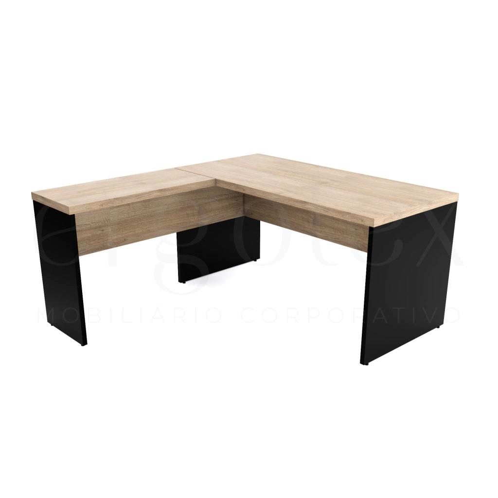 Mesa em L Escritório Tampo 40mm