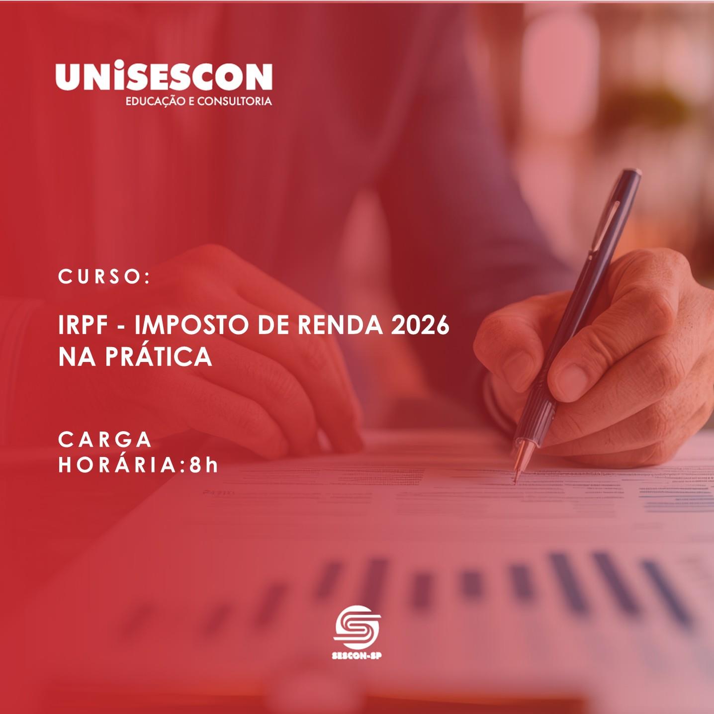 IRPF - IMPOSTO DE RENDA 2026 NA PRÁTICA